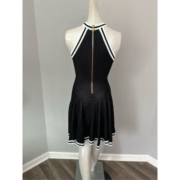 Balmain Pleated Knit Skater Minidress US 2 $2400 - Picture 10 of 12